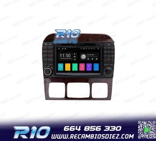 RADIO GPS ANDROID 10 PARA MERCEDES S W220 98-05