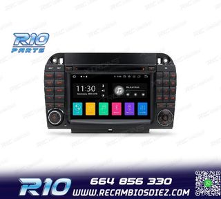 RADIO GPS ANDROID 10 PARA MERCEDES S W220 98-05