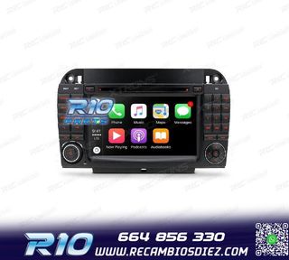 RADIO GPS ANDROID 10 PARA MERCEDES S W220 98-05