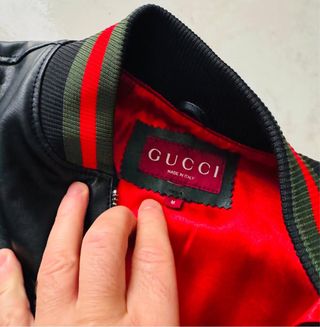 Chaqueta Bomber Gucci Negra Talla M