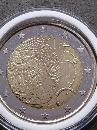 2€ commemorativo Finlandia 2010. 150° della zecca