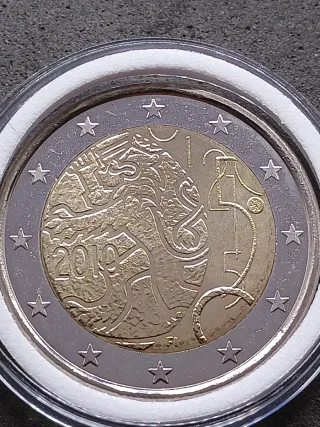 2€ commemorativo Finlandia 2010. 150° della zecca