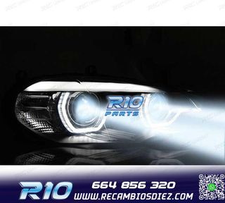 FAROS BMW X5 E70 07-13 OEM XENON OJOS ANGEL 3D LED NEGRO AFS