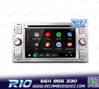RADIO GPS ANDROID 12 PARA FORD FOCUS C-MAX FIESTA GALAXY KUG