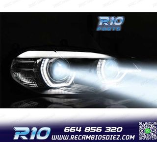FAROS LED BMW X5 E70 07-13 OEM XENON OJOS ANGEL NEGRO