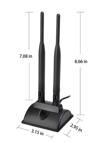 Antena WiFi Doble Banda 2.4GHz/5GHz