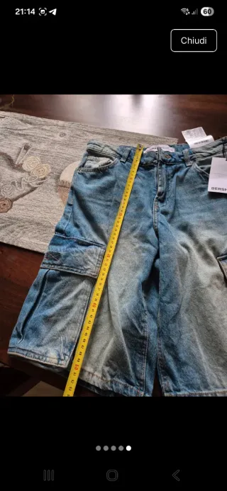 Bershka baggy corti jeans