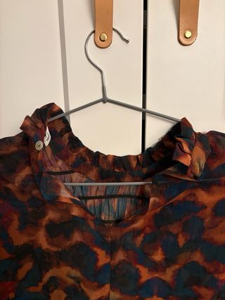 Blusa Renatta Estampada Naranja