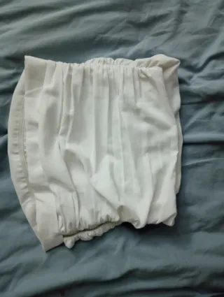 Crop top PULL&BEAR blanco Talla S