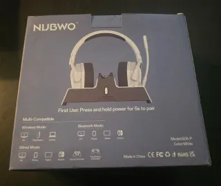 Auriculares Gaming Nubwo Blancos