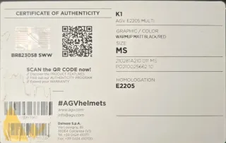 Casco AGV Warmup, corn intercomunicador incluido.