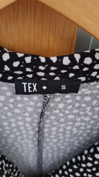 Vestido Negro y Blanco Talla S