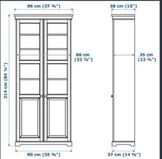 Vitrina Ikea LIATORP Blanca