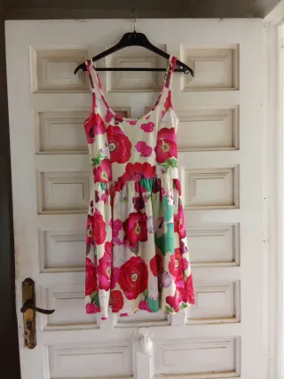 Vestido estampado flores