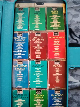 Raccolta di 77  musicassette Emozioni in musica