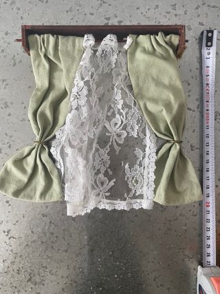 Conjunto 6 cortinas completas casita de muñecas