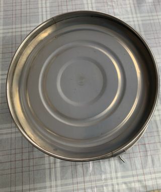 Cubo Acero Inoxidable con Asa Naranja