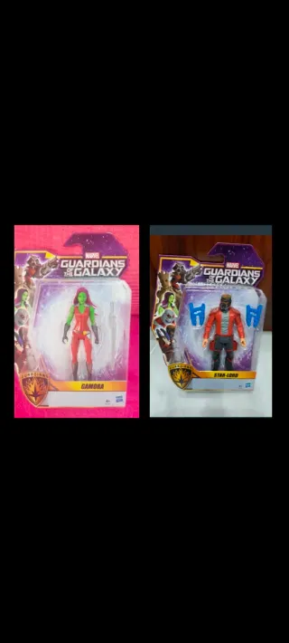 Lote Guardianes de la Galaxia Gamora y Star-Lord
