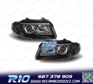 FAROS AUDI A4 B5 99-01 FONDO NEGRO