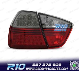 PILOTOS BMW E90 05-08 LED ROJO AHUMADO 4 PUERTAS