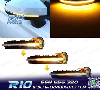 INTERMITENTES LED DINAMICOS RETROVISORES AUDI A3 8V 12-20