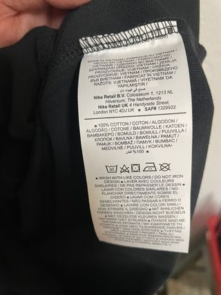 Camiseta Levi's x Jordan Talla S Negra