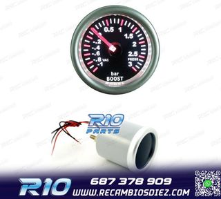 RELOJ PRESIÓN TURBO FONDO NEGRO ILUMINADO