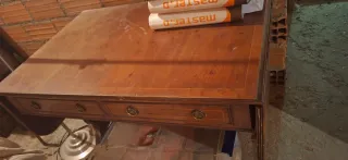 Escritorio Inglés Madera y Metal