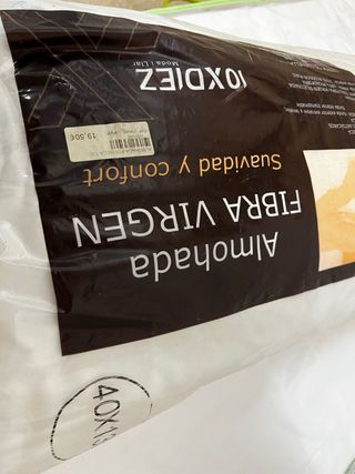 Almohada 10XDIEZ Fibra Virgen Doble Funda