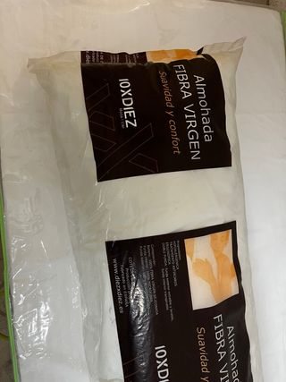 Almohada 10XDIEZ Fibra Virgen Doble Funda