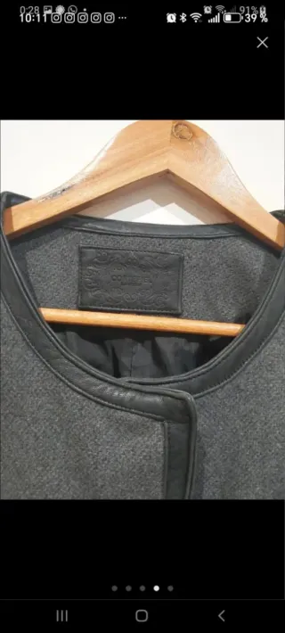 Abrigo Cortefield gris y negro