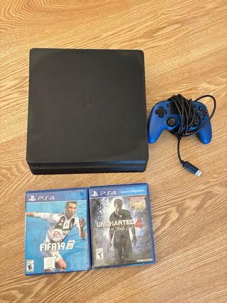 Consola PS4 Slim 1TB + 2 Juegos +Mando