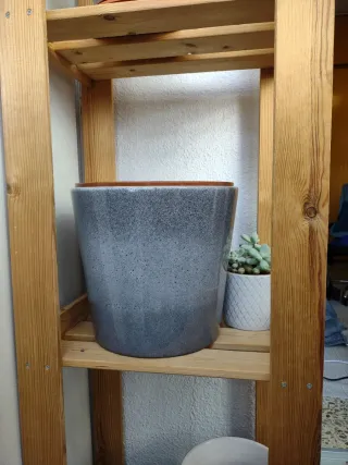 Macetero Gris Ikea Grande 24cm