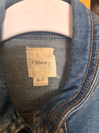 Chaqueta vaquera niña Talla 6-7 años