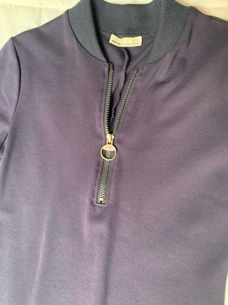 Vestido azul marino juvenil