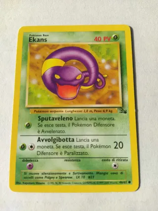 Carte Pokémon Set Fossil
