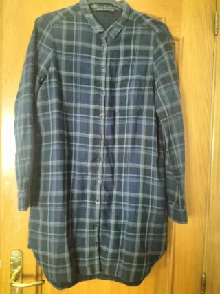 Vestido camisero / Sobrecamisa cuadros Zara TallaM