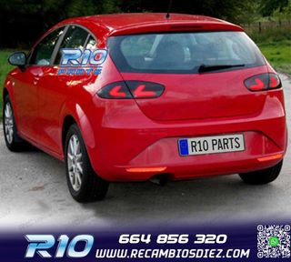 PILOTOS SEAT LEON II 09-13 CARDNA FULL LED NEGRO AHUMADO