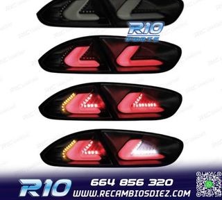 PILOTOS SEAT LEON II 09-13 CARDNA FULL LED NEGRO AHUMADO