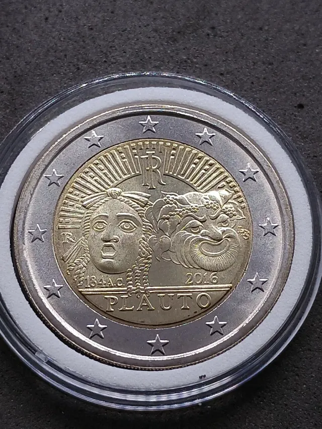 2€ commemorativo Italia 2016. Plauto