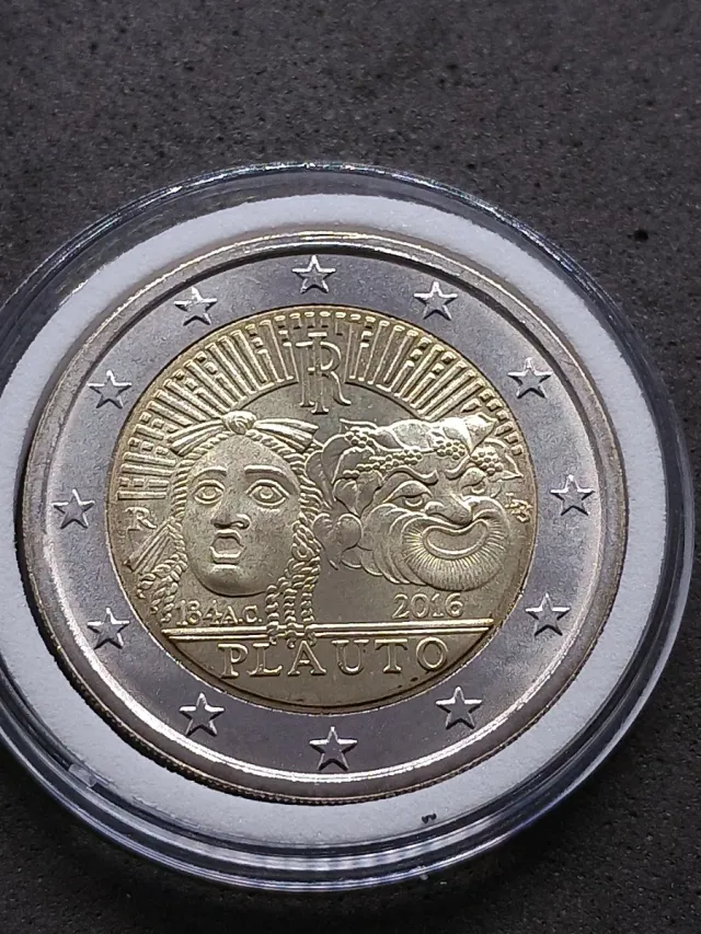 2€ commemorativo Italia 2016. Plauto