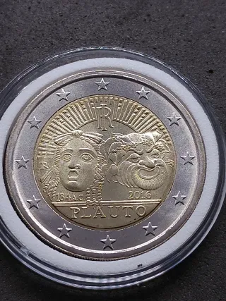 2€ commemorativo Italia 2016. Plauto