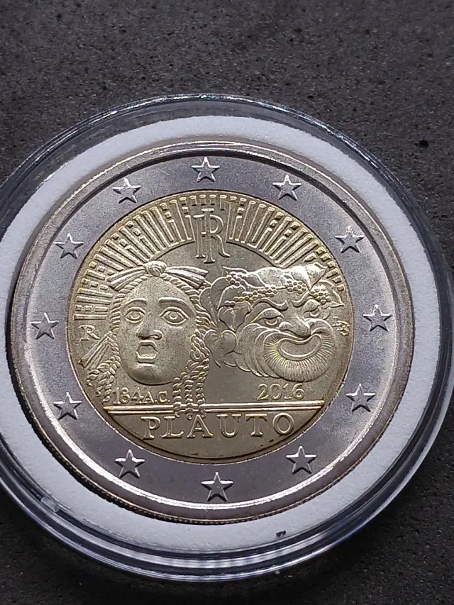 2€ commemorativo Italia 2016. Plauto