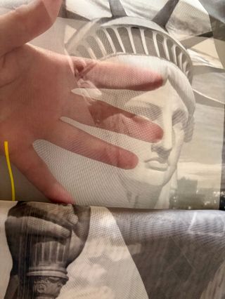 Tenda velata con anelli