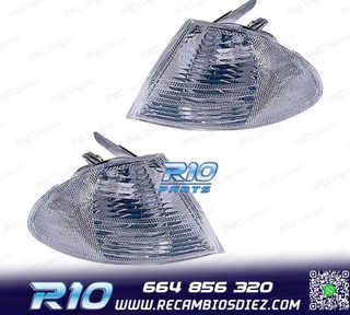 INTERMITENTES FRONTALES BMW E46 BERLINA 98-01 CROMO OPACO