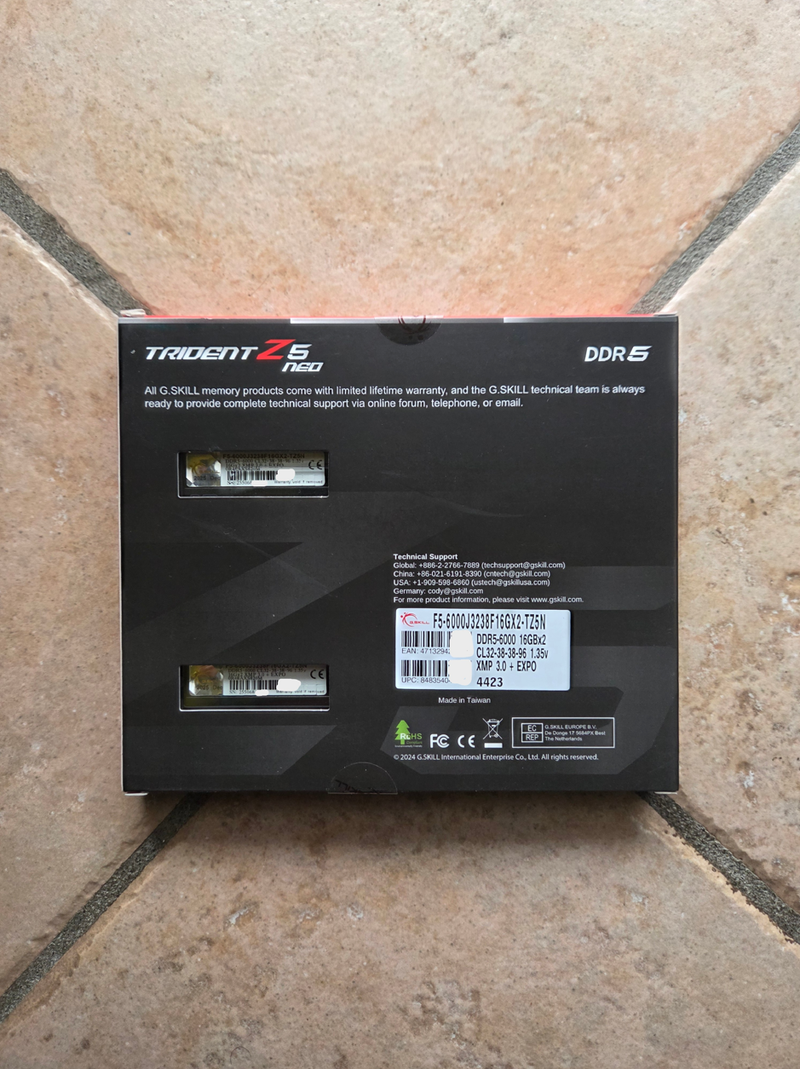 G.Skill Trident Z5 NEO 32GB DDR5 6000MHz CL32 afbeelding 2