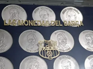 Estuche Monedas FC Barcelona de plata