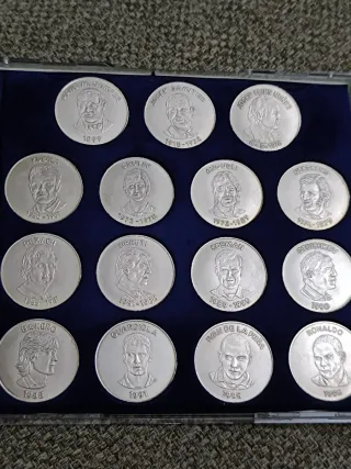 Estuche Monedas FC Barcelona de plata
