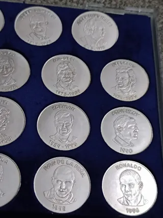 Estuche Monedas FC Barcelona de plata