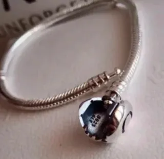 Pulsera Pandora Corazón Plata 17cm